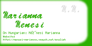 marianna menesi business card